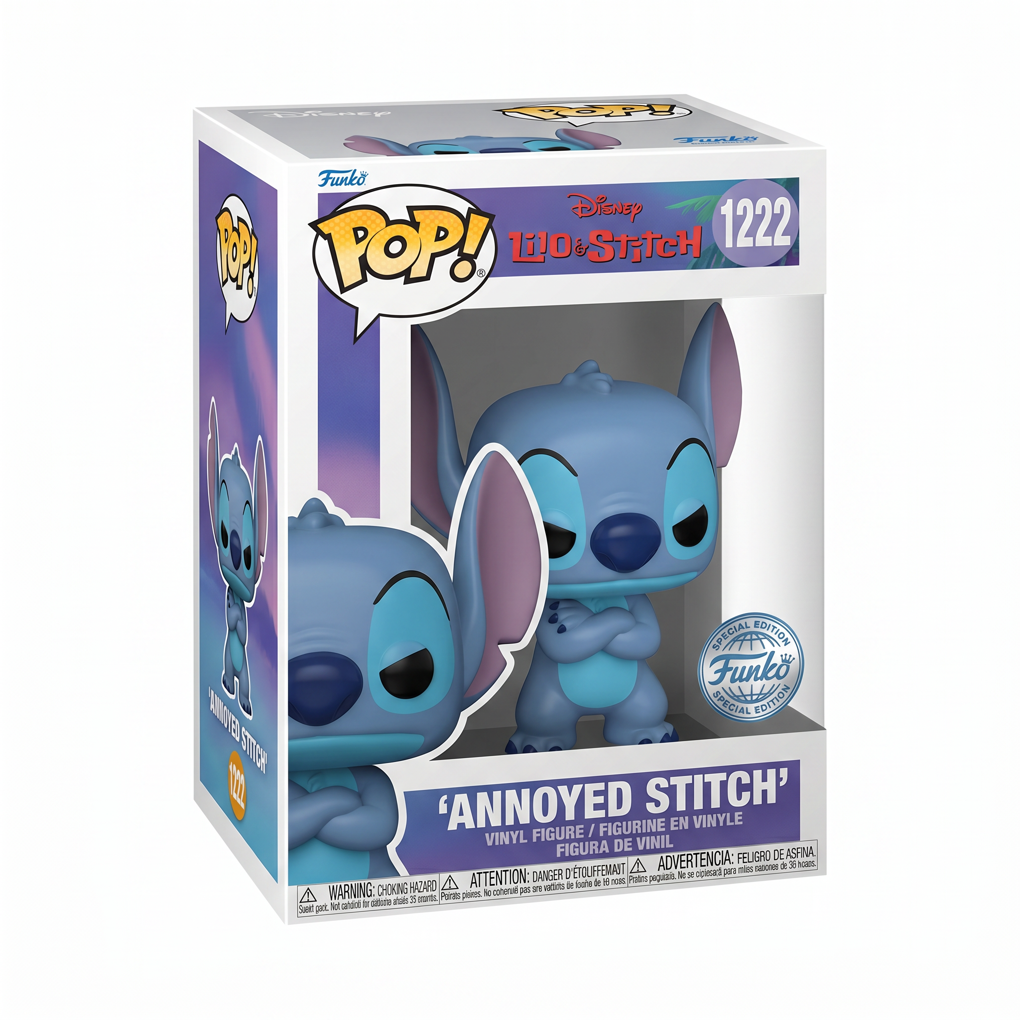 Funko Pop! Annoyed Stitch #1222 — Lilo & Stitch Special Edition (Sin Caja)