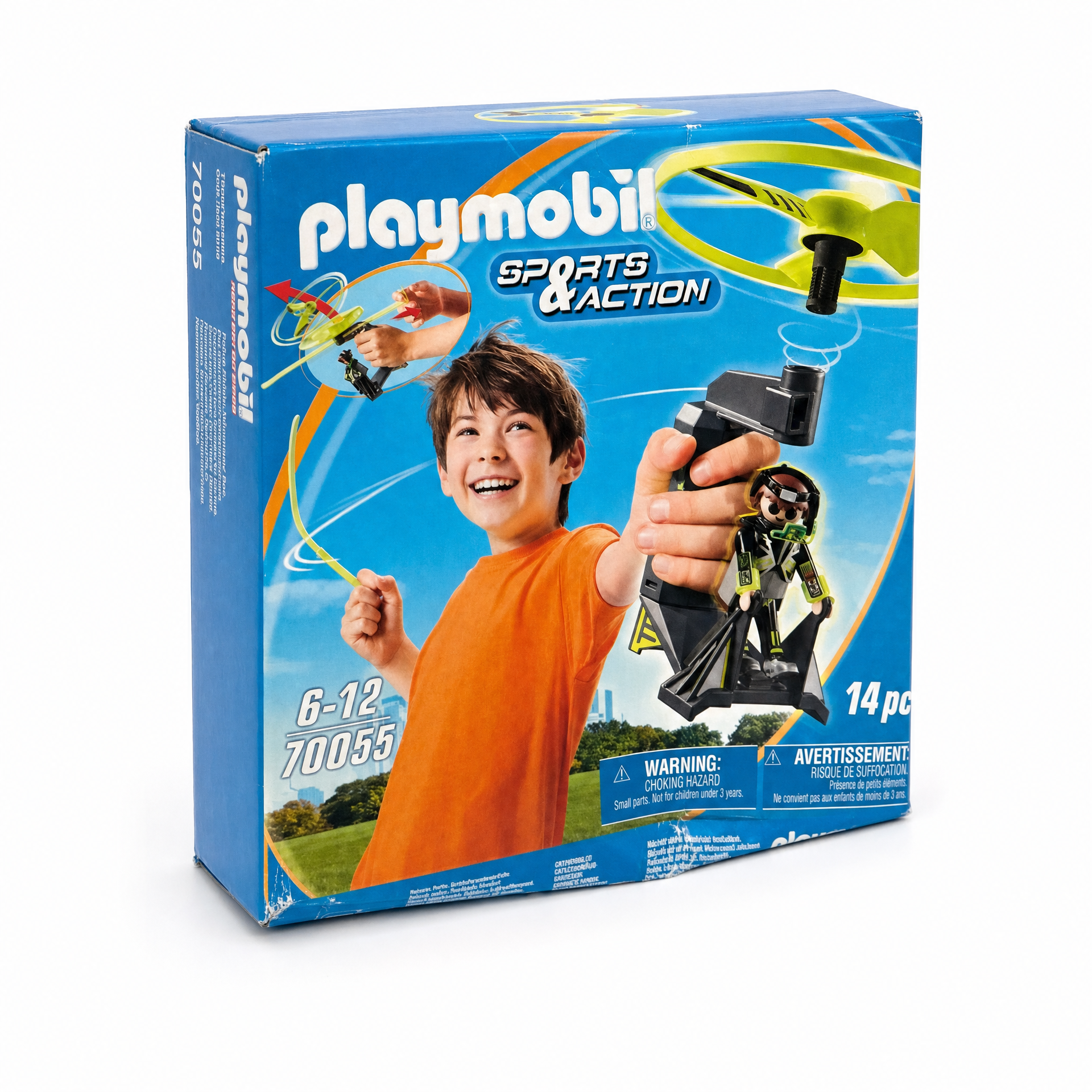 Playmobil Sports & Action 70055 Agente con Lanzador de Rotor
