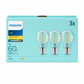 Philips Pack 3 Bombillas LED Filamento A60 E27 7W (60W) 806lm Luz Cálida