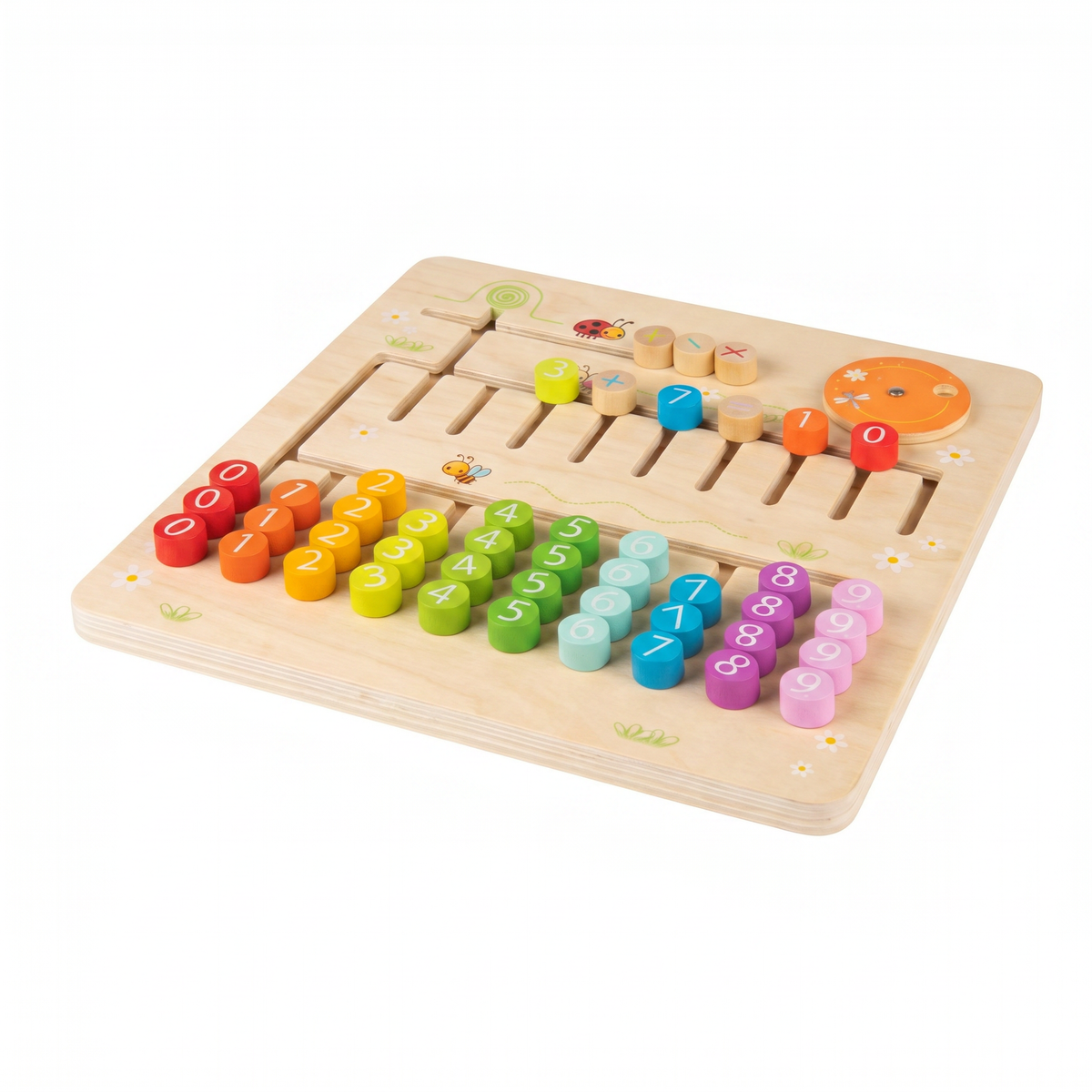 Juguete Matemáticas Montessori Playtive — Ábaco Madera