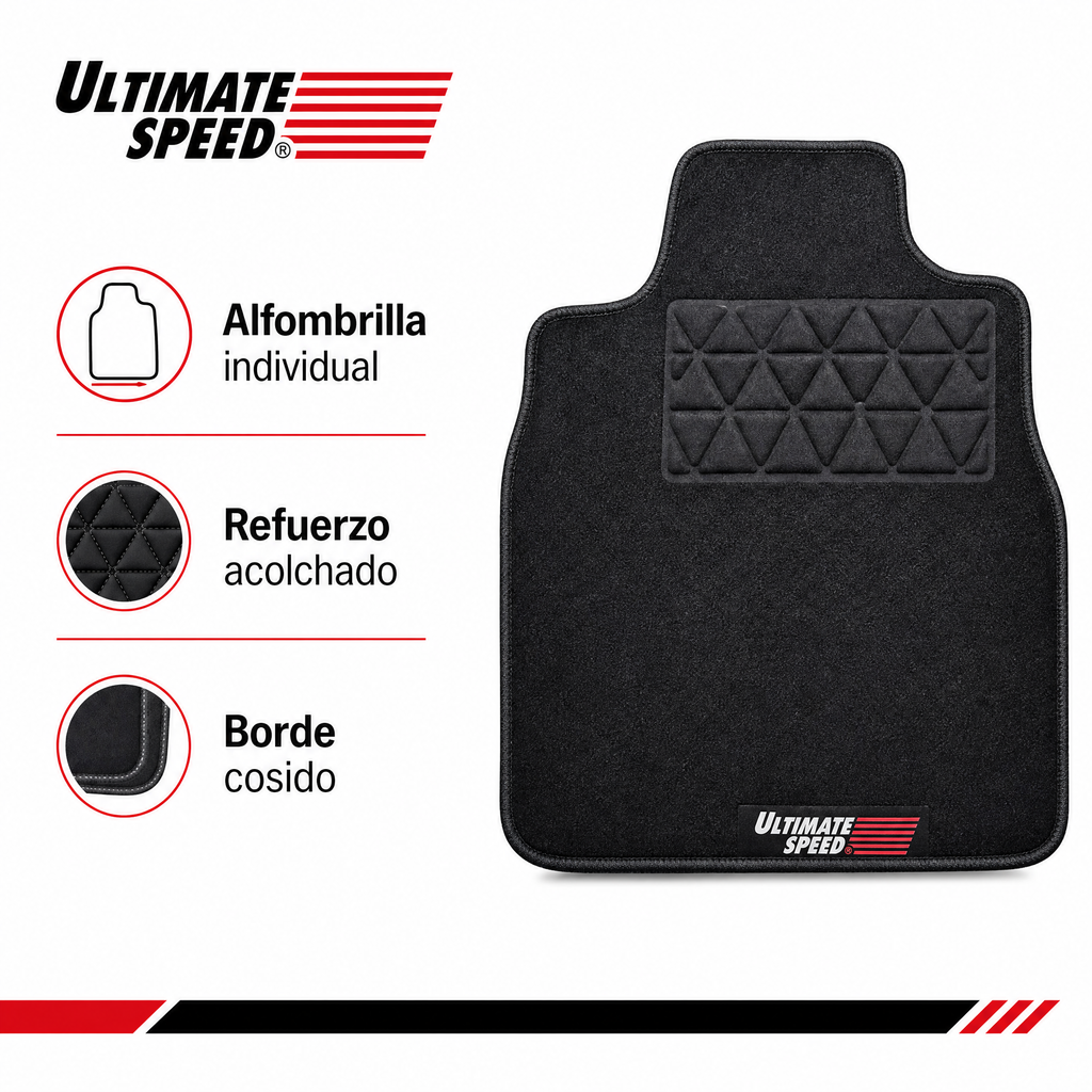Ultimate Speed alfombrilla para coche con refuerzo acolchado