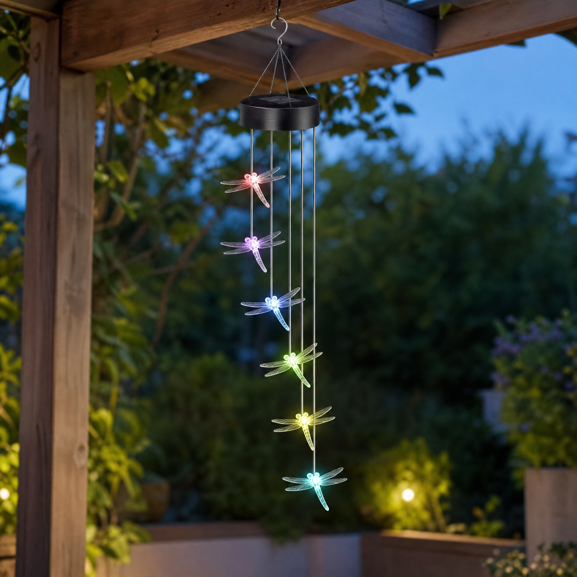 Livarno Home Guirnalda Solar de Libélulas LED, 78 cm