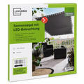 Livarno Sombrilla solar tipo vela con iluminación LED integrada
