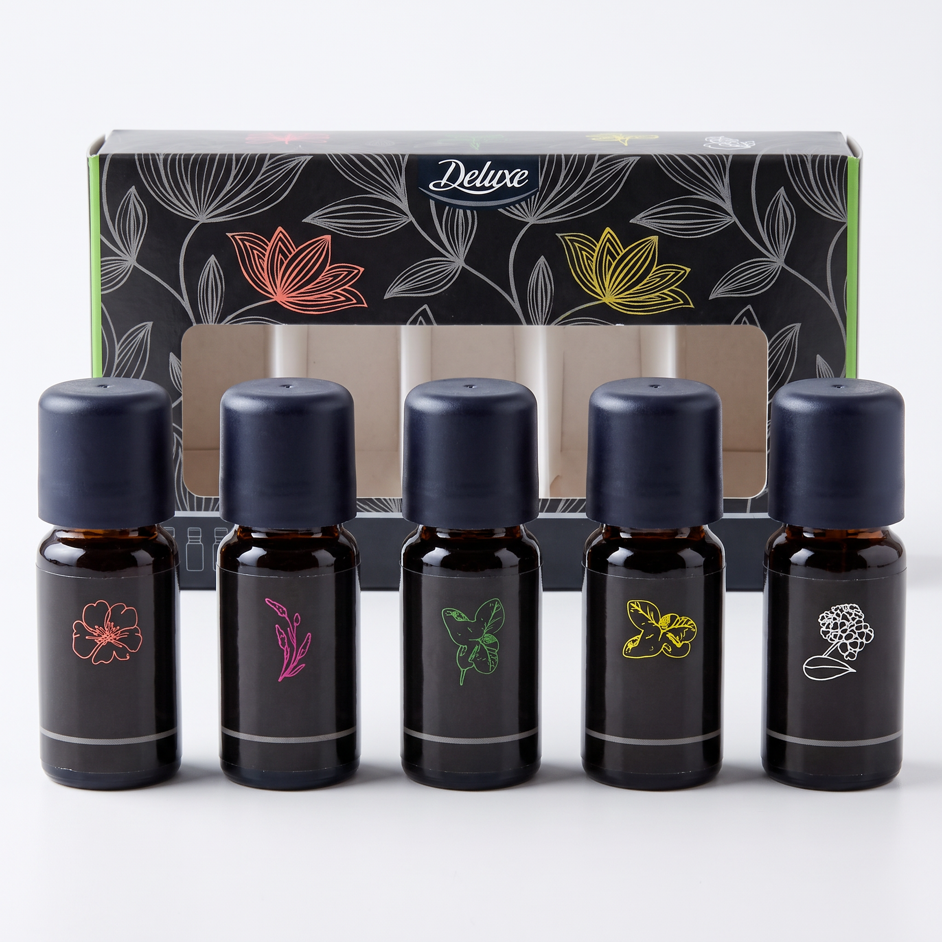 Deluxe Set Aromaterapia 5 Recambios de 10 ml