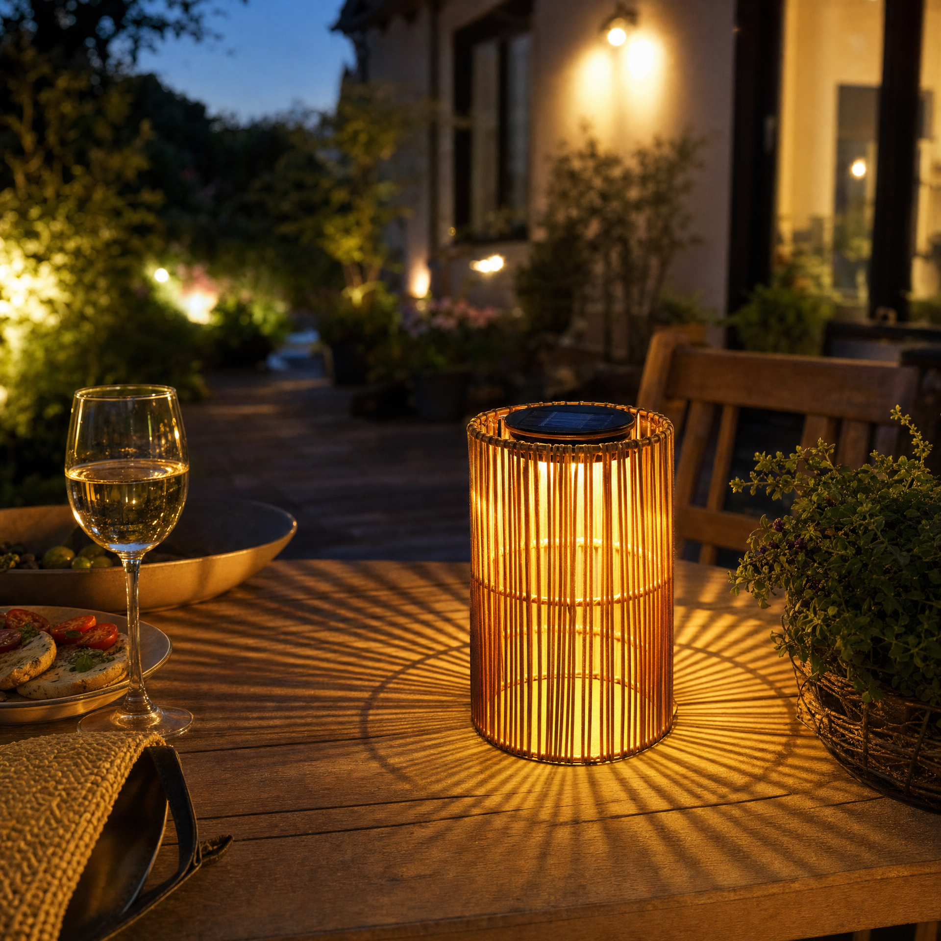Livarno Home Farol solar trenzado