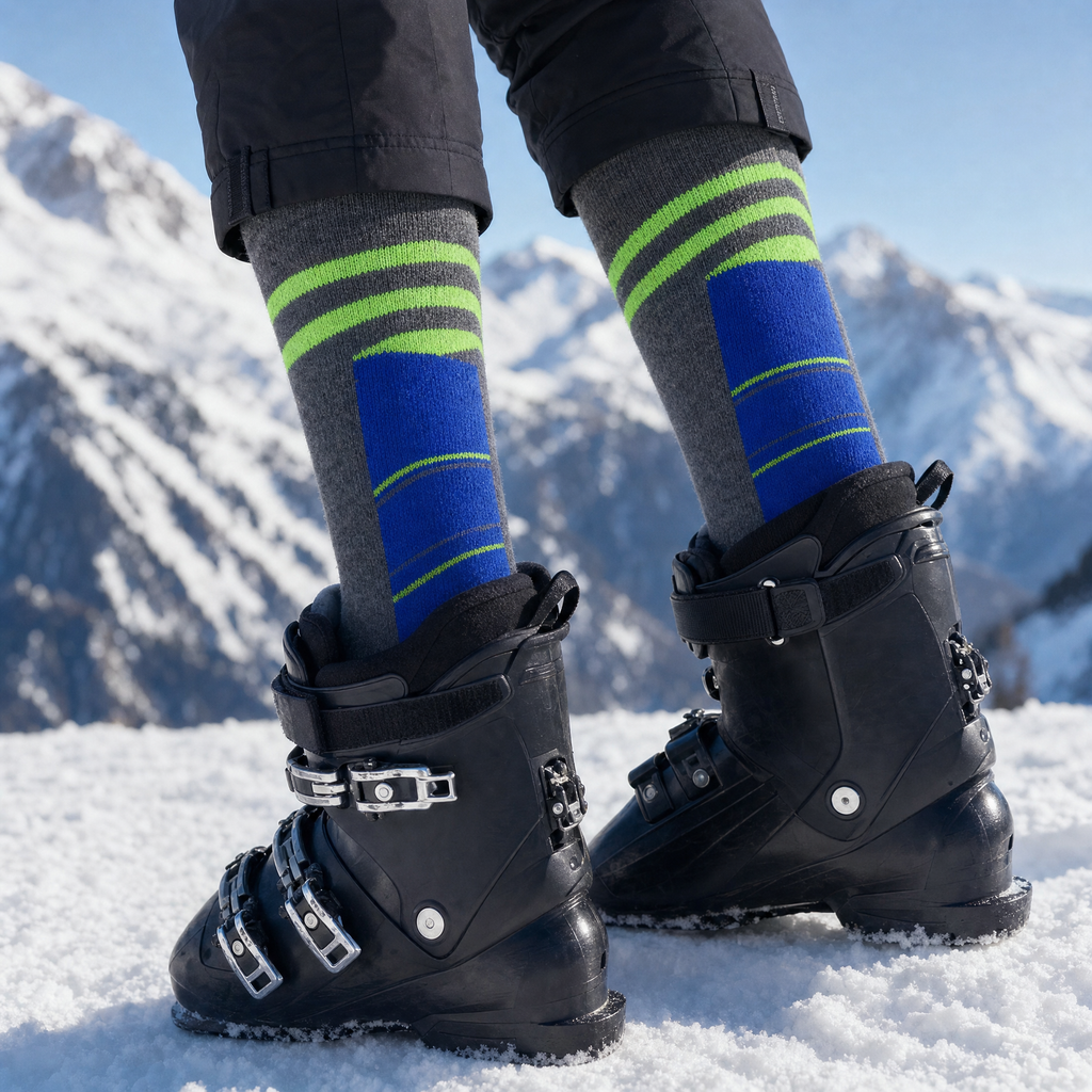 Calcetines de Invierno Crivit 41/42 Gris, Azul y Verde