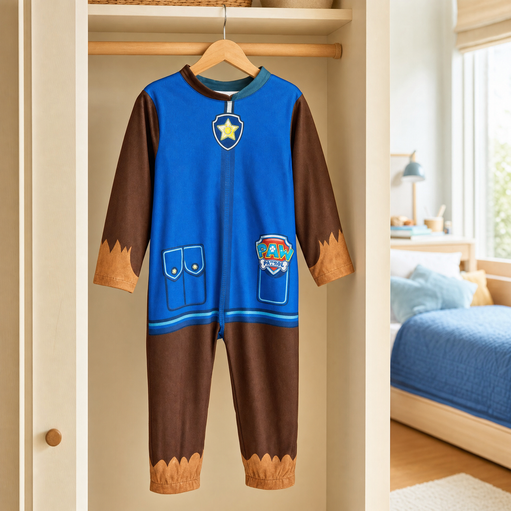 PAW Patrol Chase disfraz infantil de policía azul y marrón