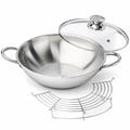 Ernesto Wok de acero inoxidable