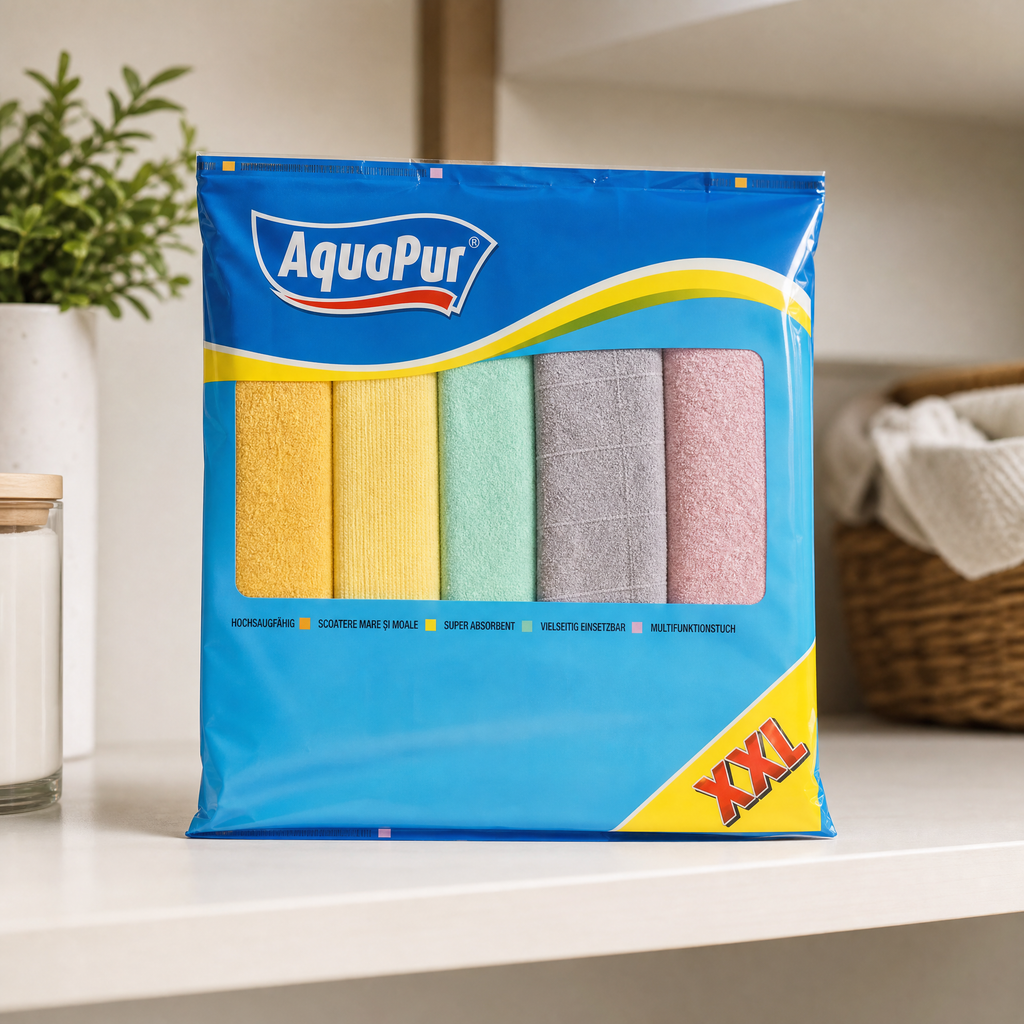 Aquapur pack de bayetas de limpieza colores pastel (XXL)
