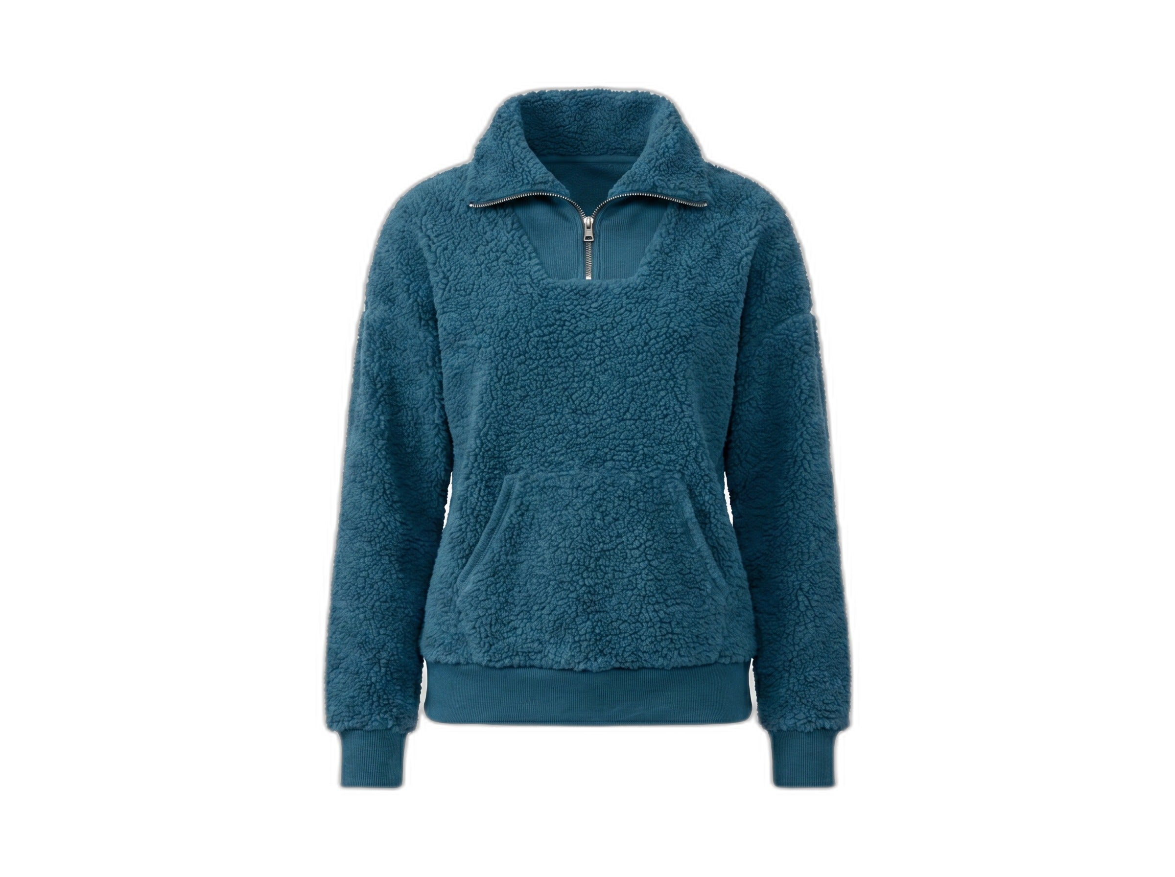 Jersey Polar Sherpa UP2 Fashion Mujer Azul Petróleo — Talla S (36/38) Relaxed Fit