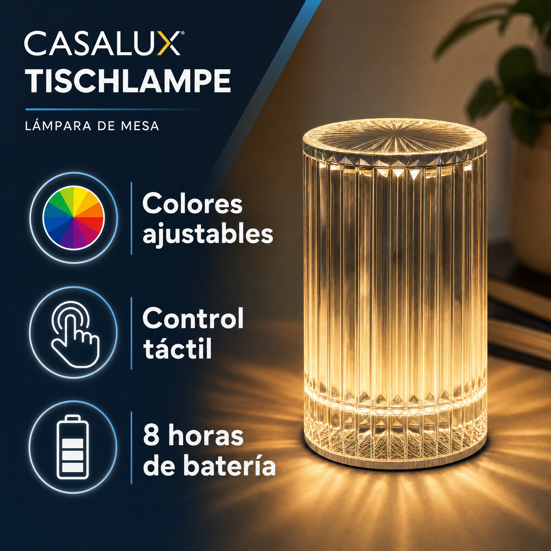 Casalux Lámpara de mesa