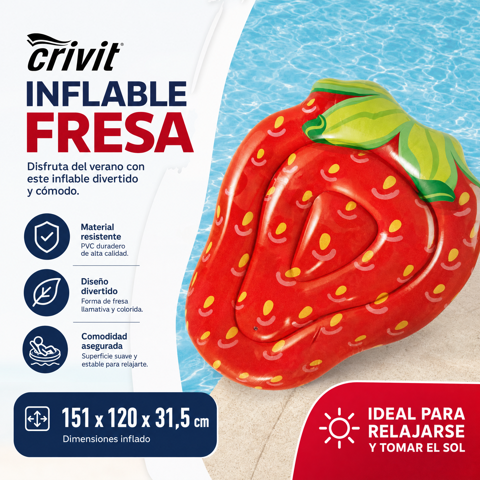 Crivit Fresa hinchable