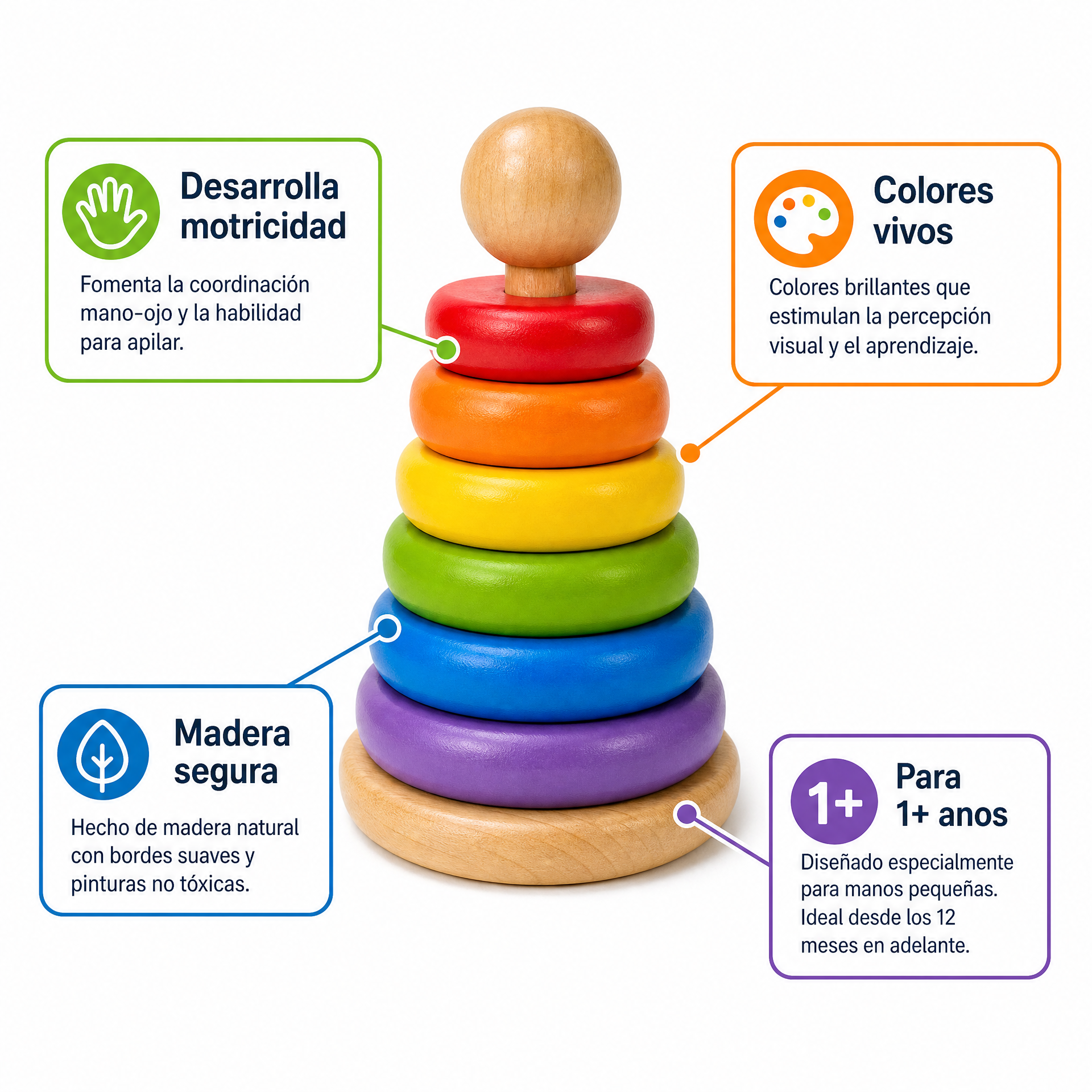 Playtive Stacking Tower Torre Apilamiento