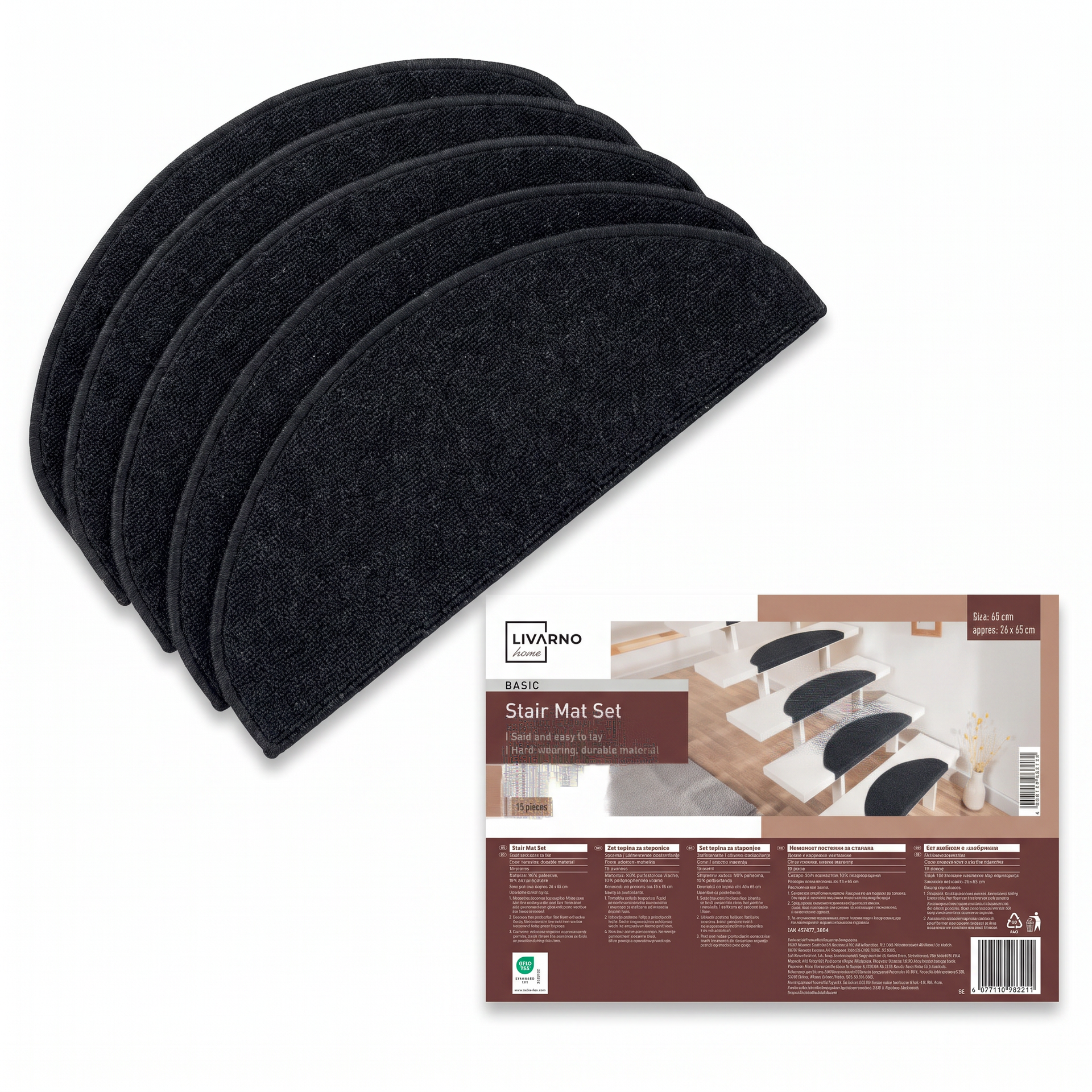 Livarno Home Set 15 Protectores para Escalón 26 × 65 cm