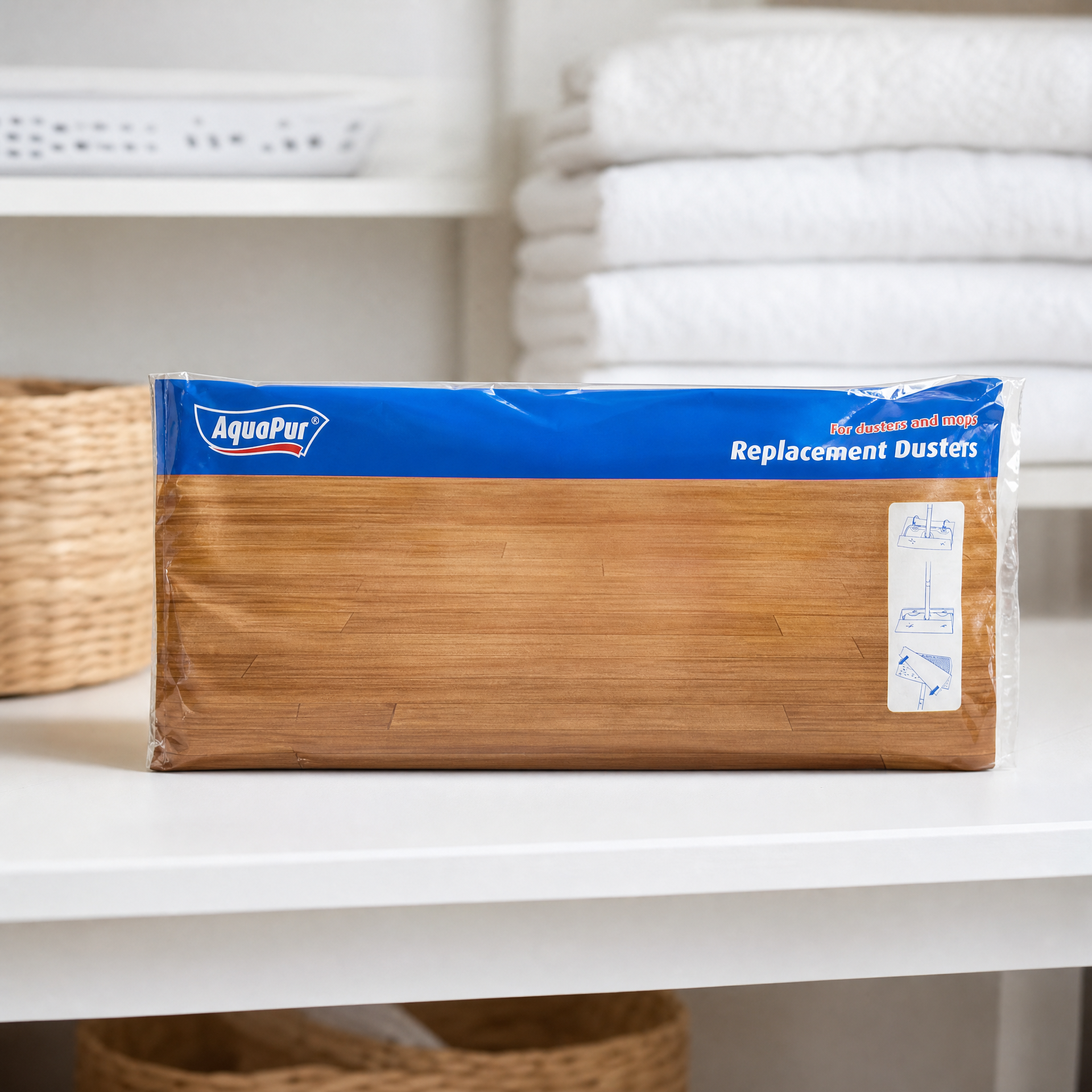 AquaPur recambios para mopa plana — hojas para atrapar polvo
