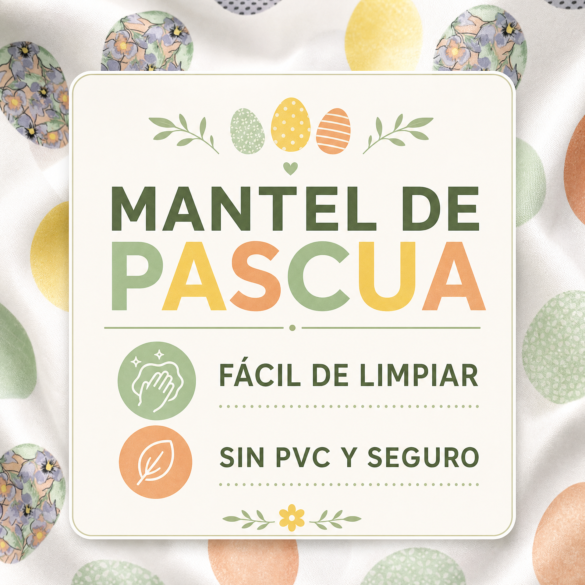 Mantel Livarno Home con Estampado de Huevos de Pascua