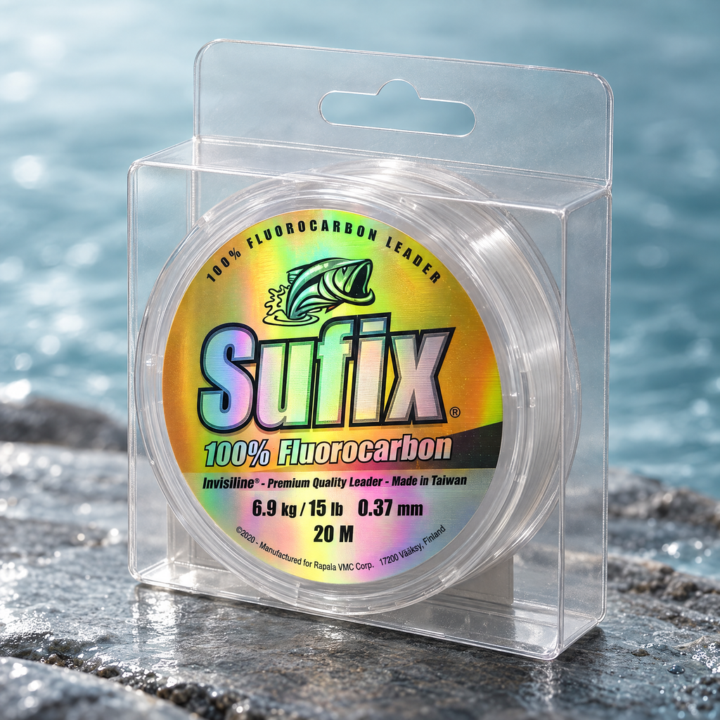 Sufix Invisiline Premium fluorocarbono 0,37 mm · 20 m