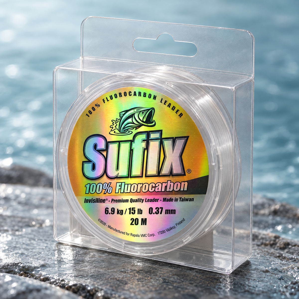 Sufix Invisiline Premium fluorocarbono 0,37 mm · 20 m