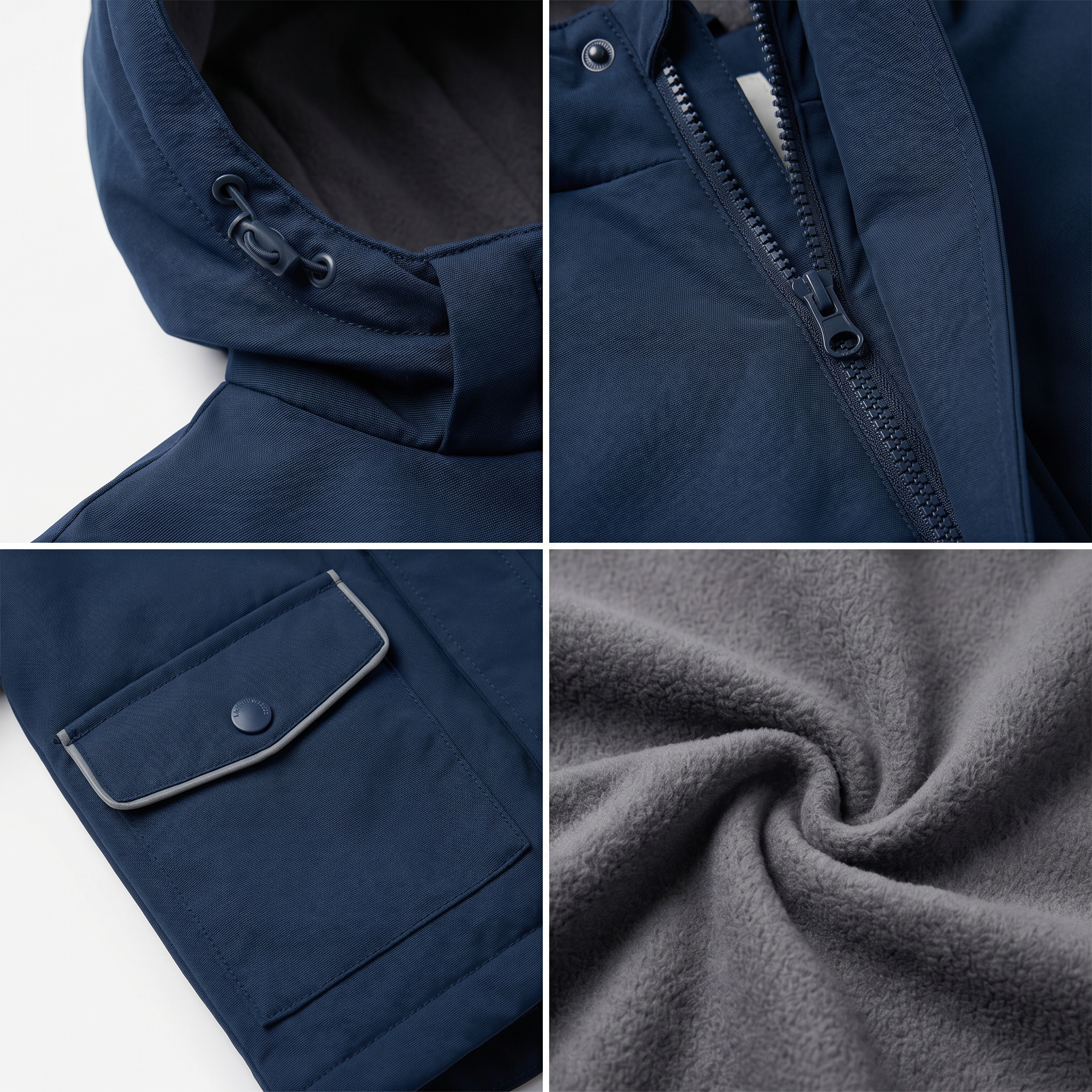 Parka Infantil Azul Marino Lily & Dan