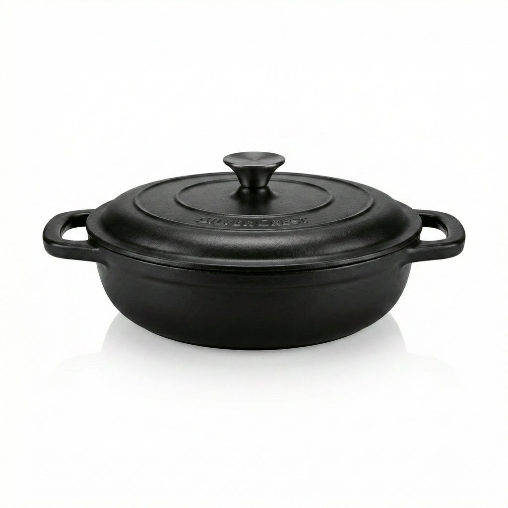 Cazuela Hierro Fundido SilverCrest 2.4L Negra