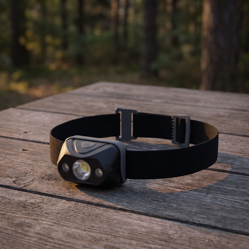 Rocktrail Linterna Frontal LED con Sensor 1800 mAh