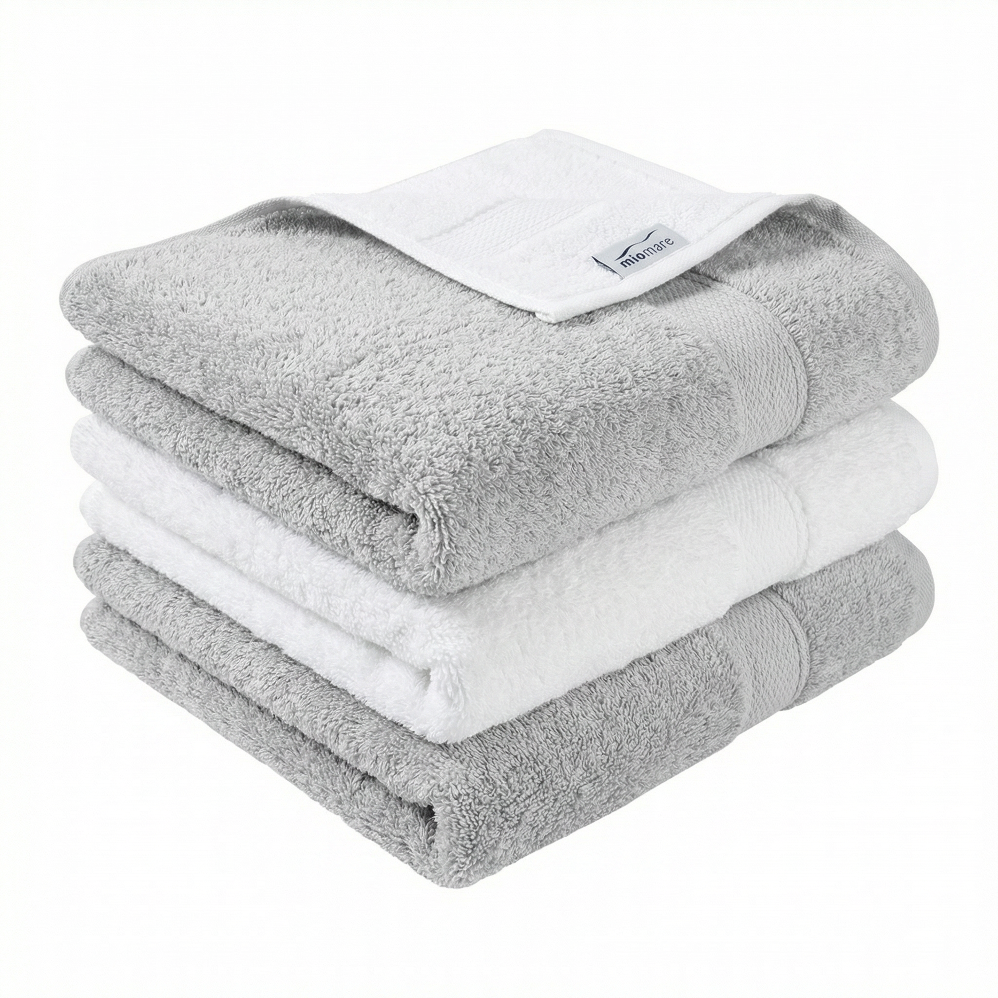 Set Toallas Miomare 100% Algodón Ultra Absorbentes