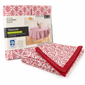 Livarno Home Mantel Redondo Rojo y Blanco Ø 160 cm