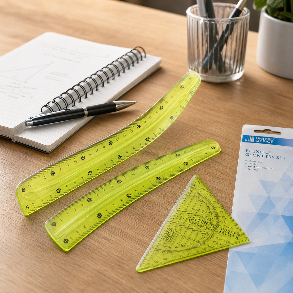 Set Geometría Flexible United Office 3 Piezas