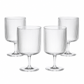 Livarno Home Juego de copas de vino con diseño de ranuras verticales