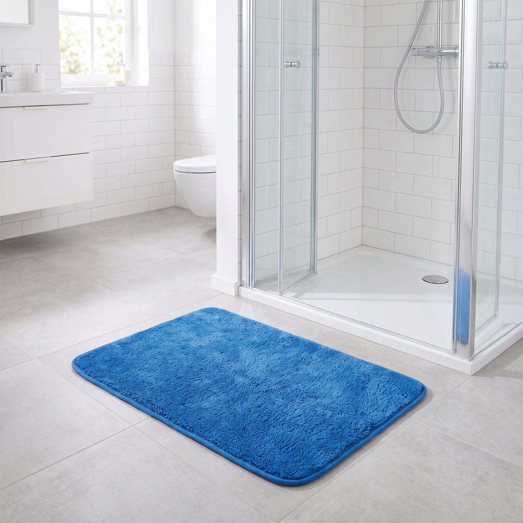 Livarno Home Alfombrilla de Baño Azul 50 × 80 cm