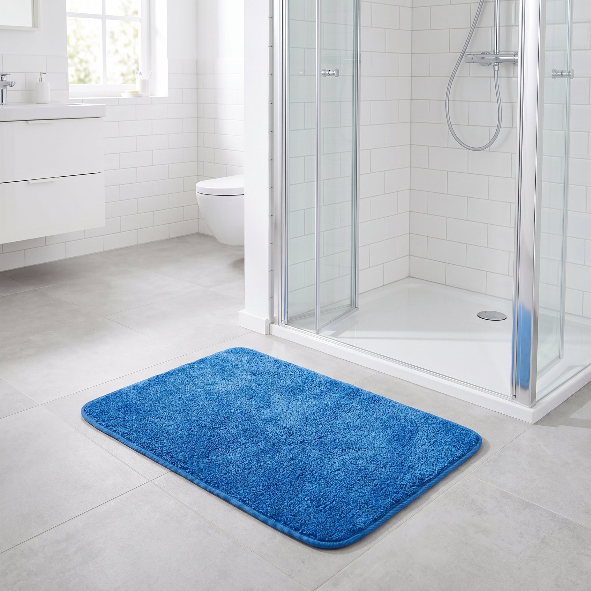 Livarno Home Alfombrilla de Baño Azul 50 × 80 cm
