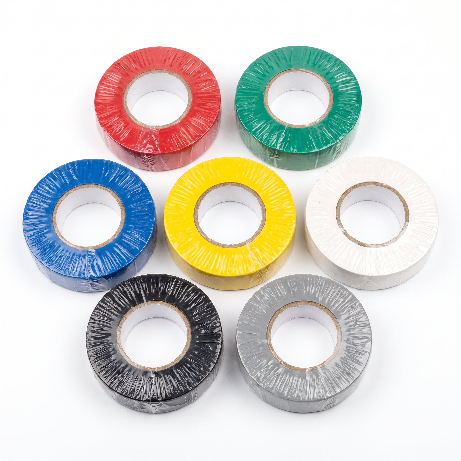 Set de 7 Cintas Aislantes de Colores
