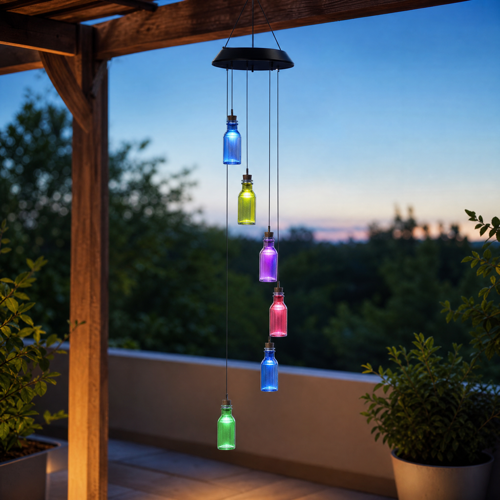 Livarno Home Guirnalda Solar de Botellitas LED, 78 cm