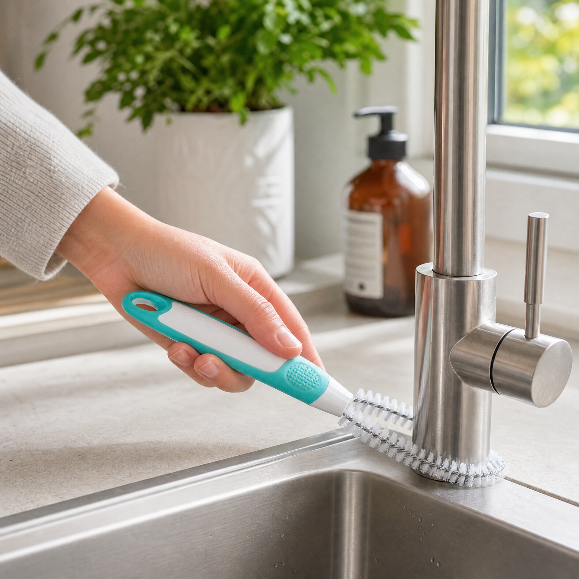 Wenko Cepillo Limpiador Flexible Baño Cocina