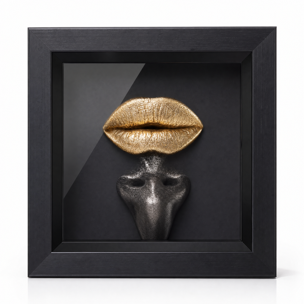 Cuadro Decorativo Labios 3D Arte Moderno