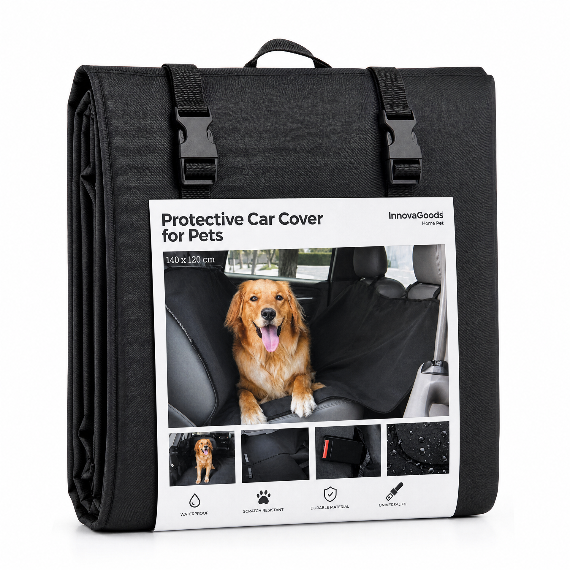 Funda protectora coche mascotas InnovaGoods - foto 1