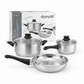 Domotti Ren Set de Cocina de Acero Inoxidable 5 Piezas
