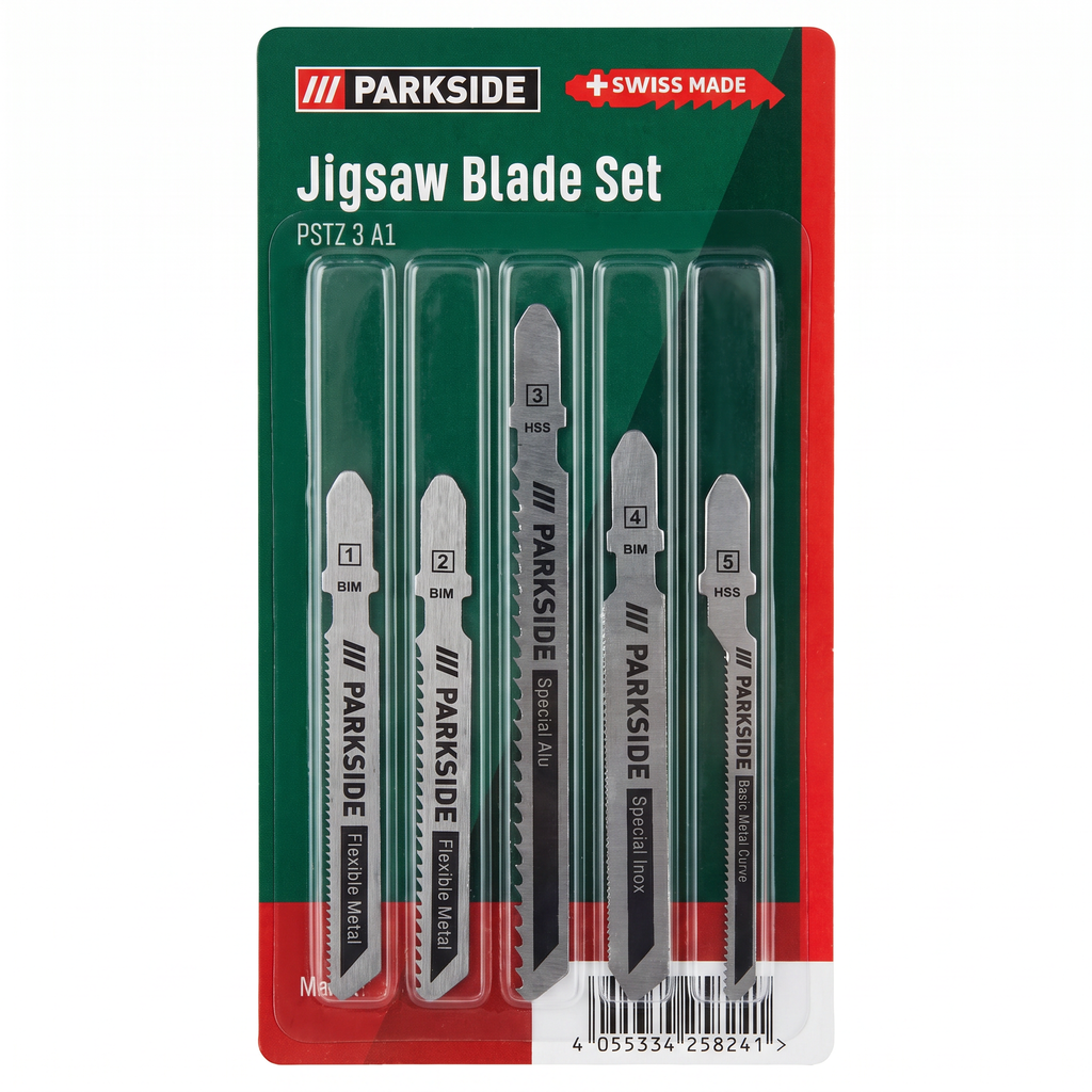 Parkside Set de Hojas para Sierra de Calar PSTZ 3 A1 — 5 Piezas
