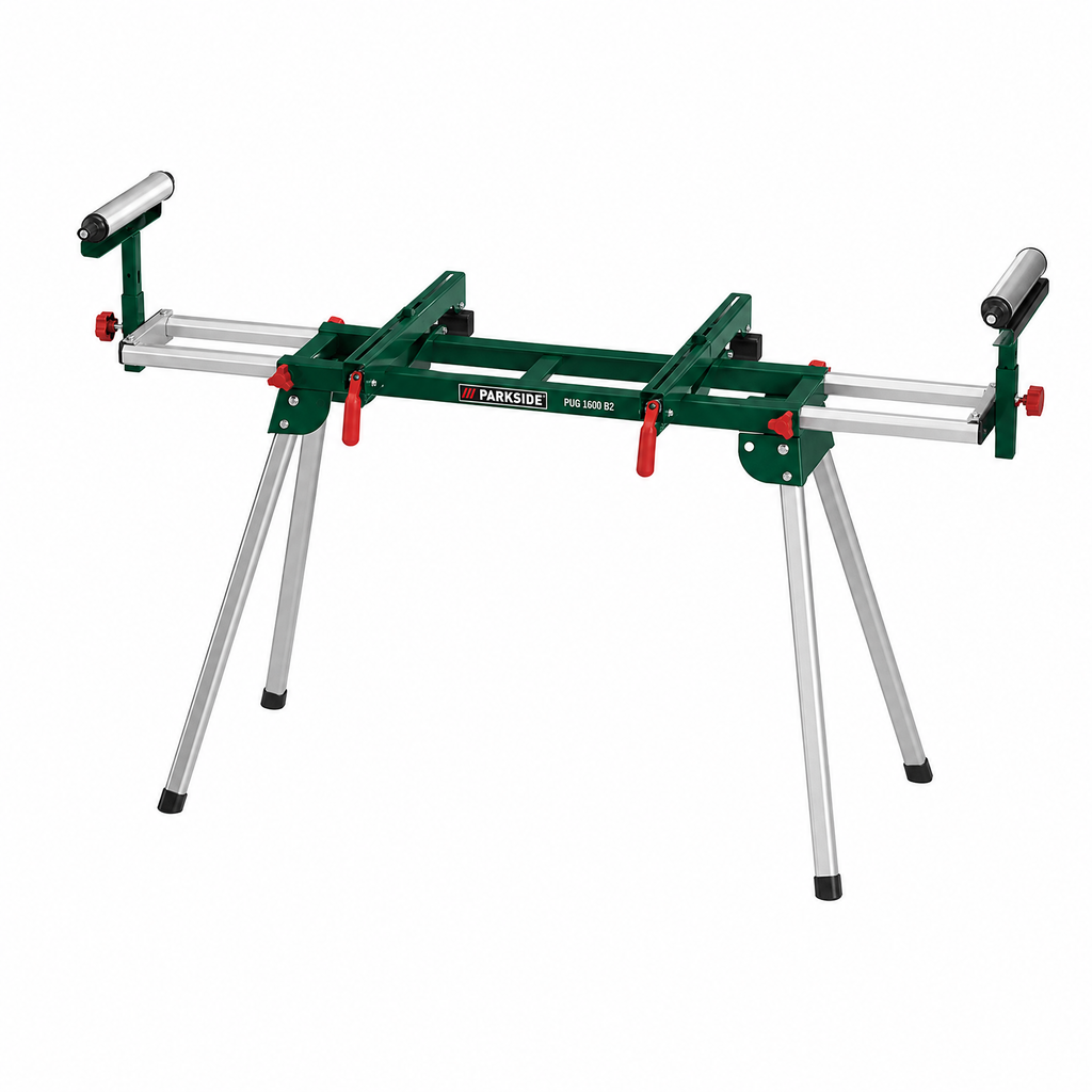 PARKSIDE Soporte universal para máquinas con patas plegables y rieles extensibles