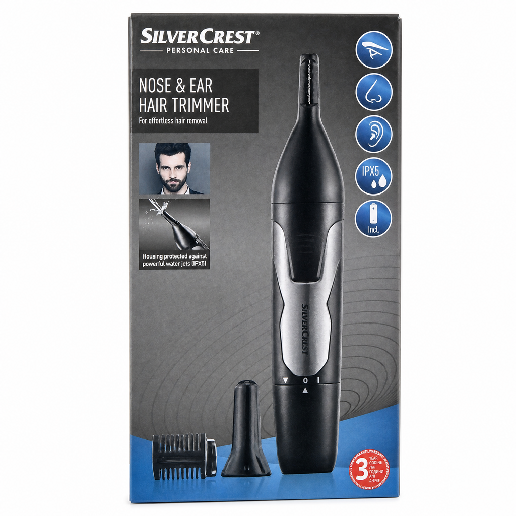 Silvercrest Recortador de Vello de Nariz y Orejas Compacto