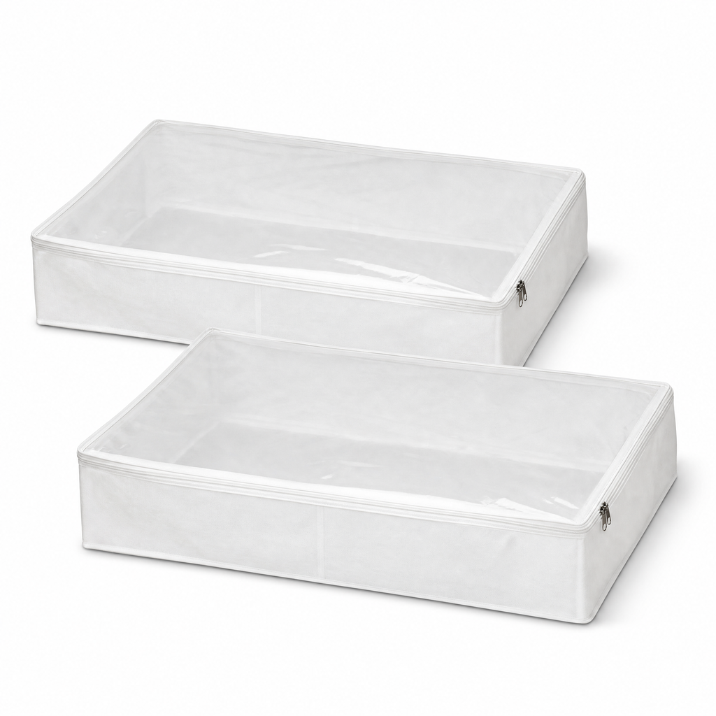 Livarno Home Bolsa de almacenamiento bajo cama con cremallera y ventana transparente