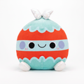 Peluche Decorativo Navideño Bola con Lazo Iridiscente