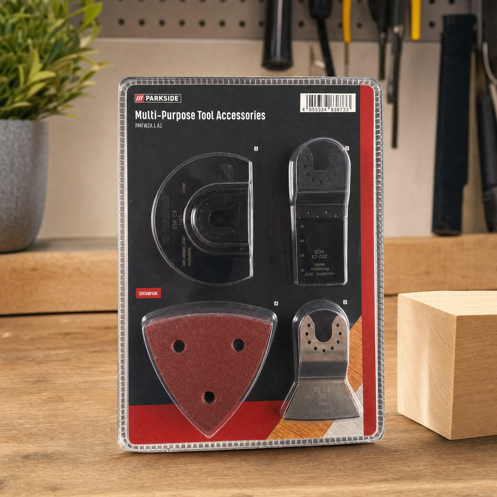 Parkside Set de 4 Accesorios para Herramienta Multifunción PMFWZ A1