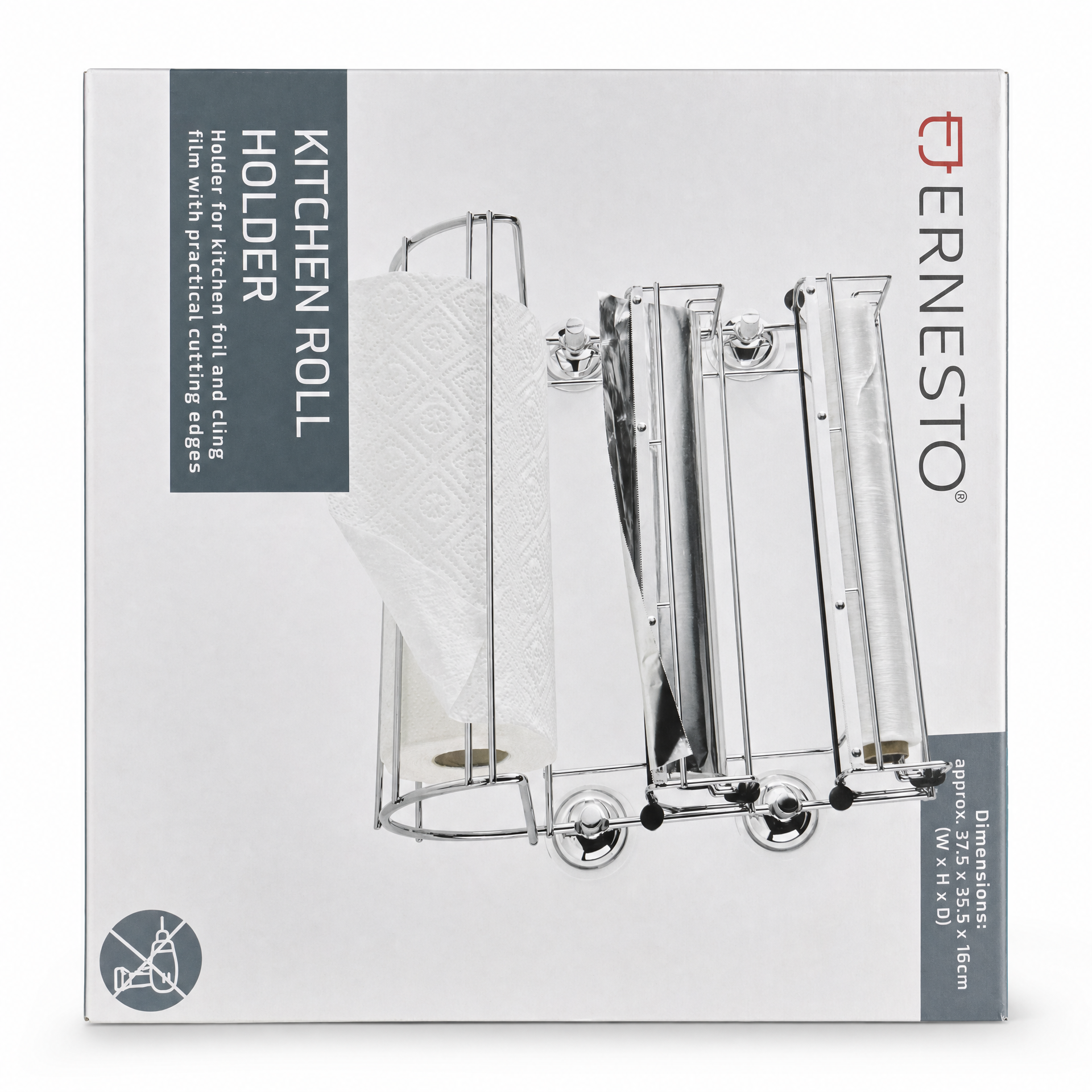 Portarrollos de Cocina Ernesto con Cortador – Papel, Film y Aluminio