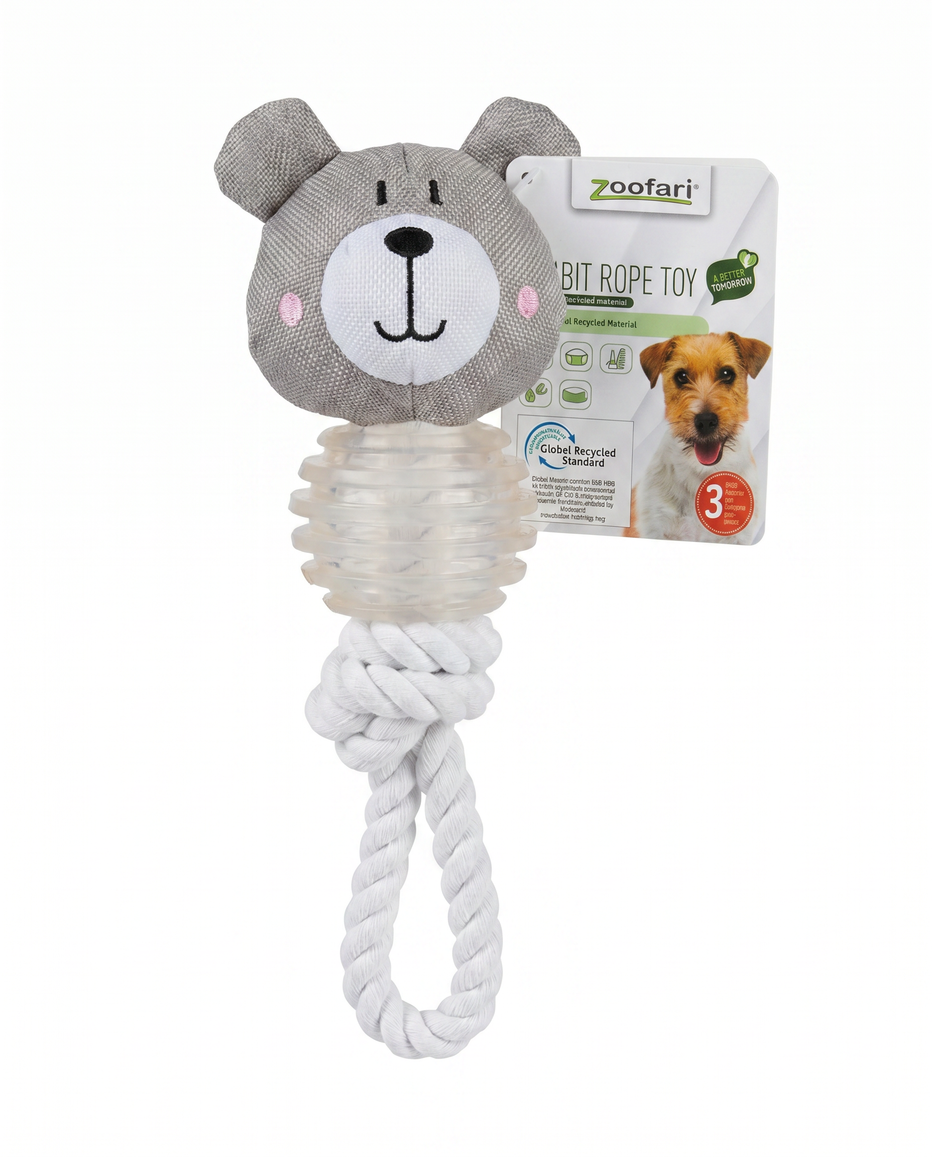 Juguete Perro Oso con Cuerda Zoofari
