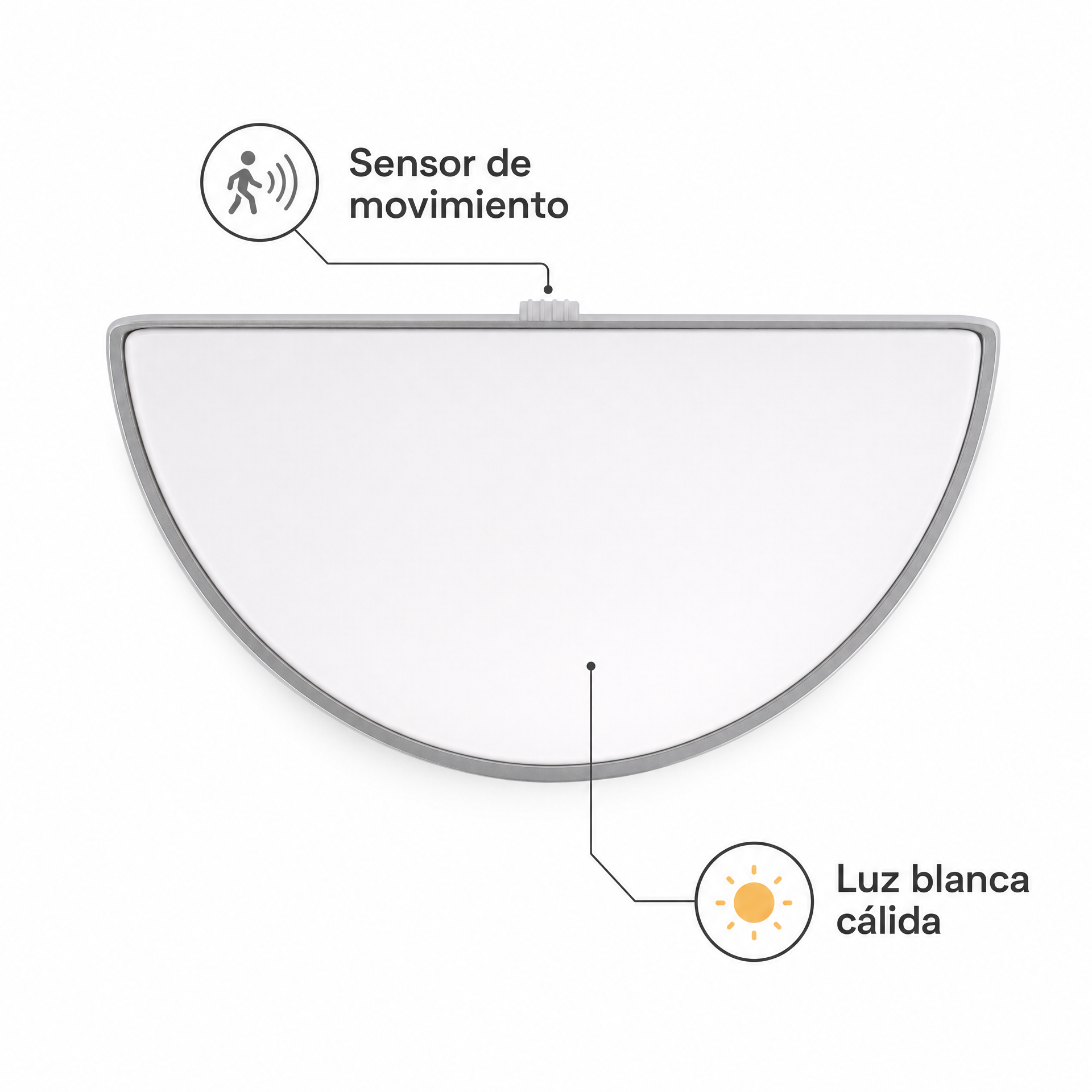 Luz Nocturna LED Casalux con Sensor de Movimiento