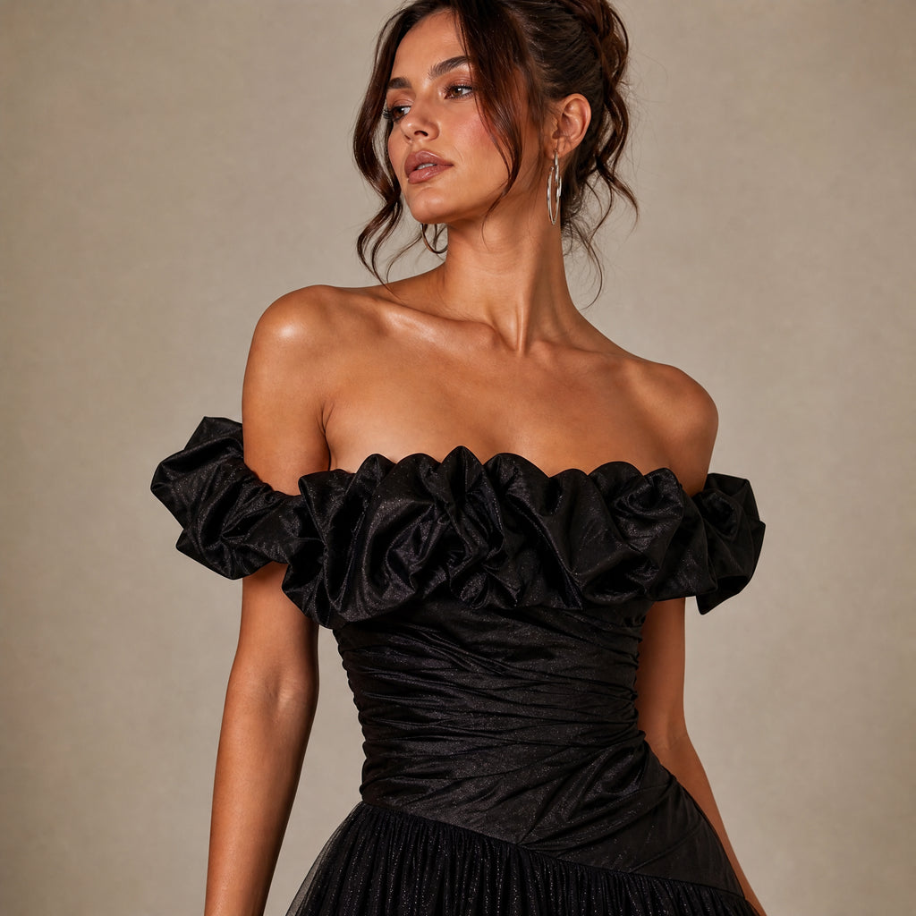 Vestido ITAHUA AH9095 Negro Tallas S, M, L