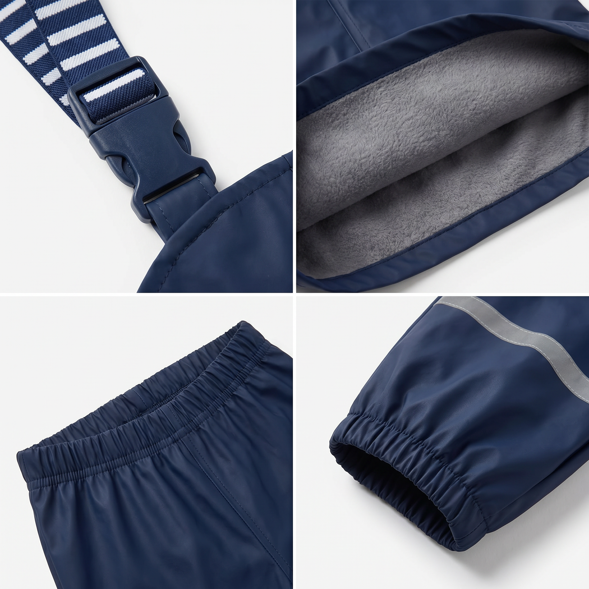 Pantalón Impermeable con Tirantes Azul Lily & Dan