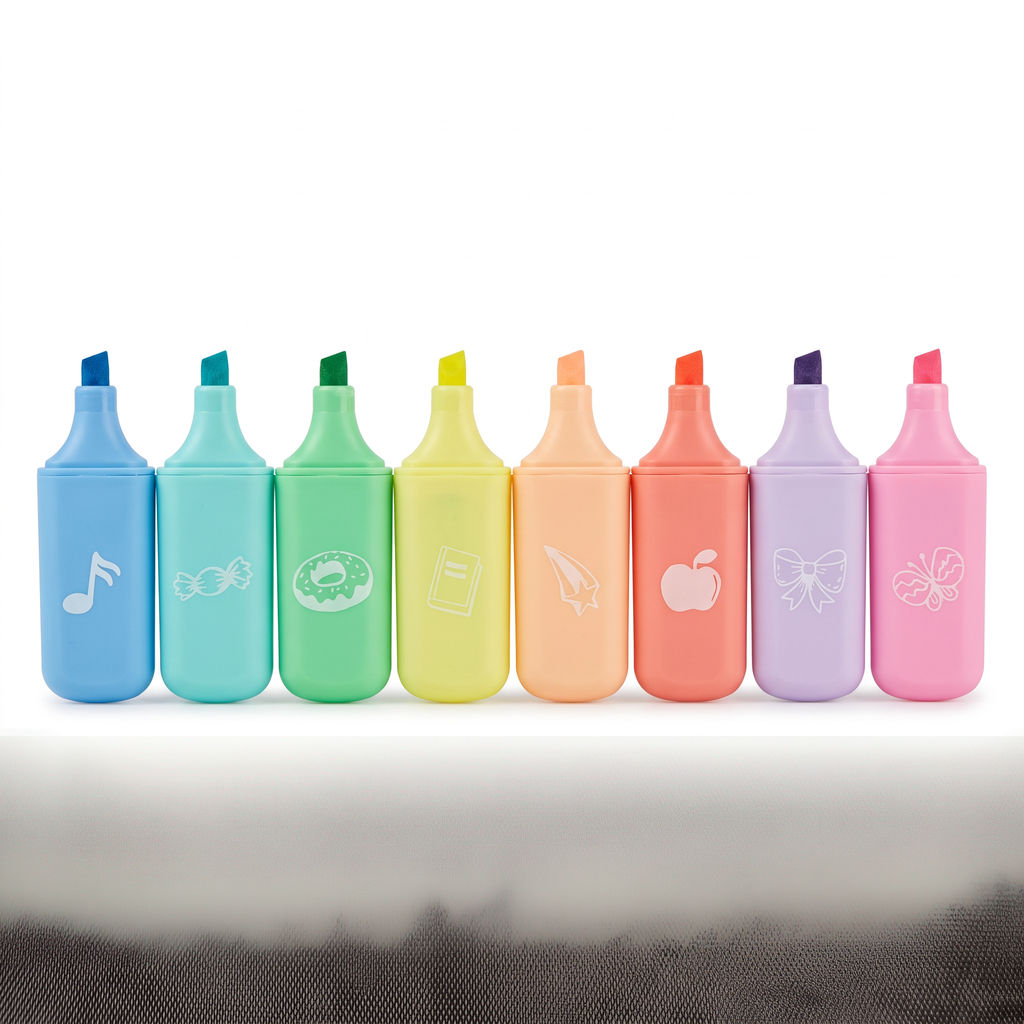 United Office Mini Subrayadores Pastel – Pack de 8