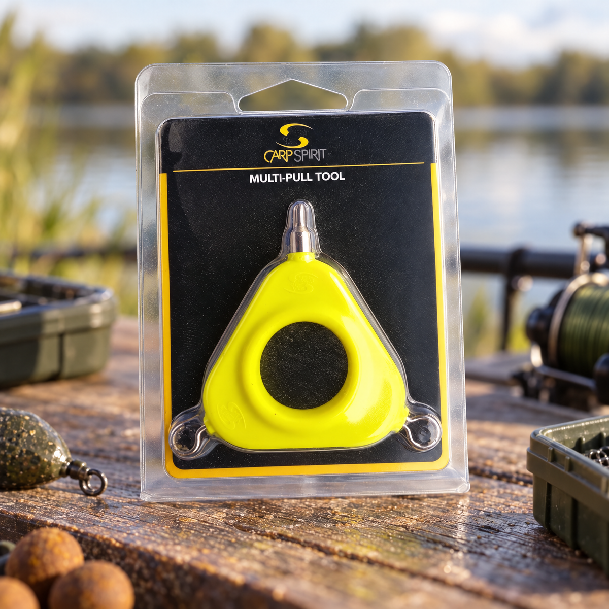 Carp Spirit Multi-Pull Tool en ambiente de pesca; accesorios decorativos no incluidos